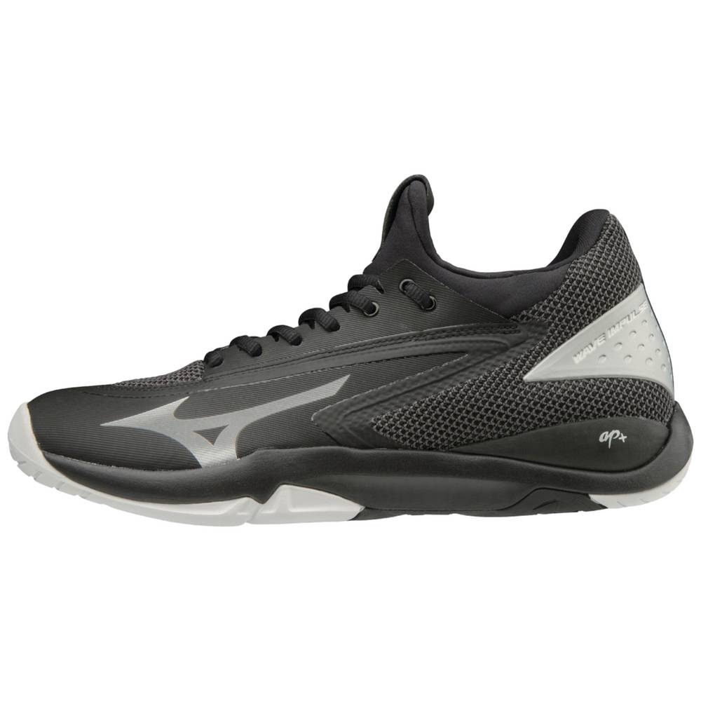 Mens Mizuno Wave Impulse Tennis Shoes Black/Silver Philippines (LMFRPU703)